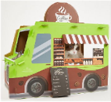 Arranhador para Gato Coffee Bus – Design Divertido em Forma de Autocarro
