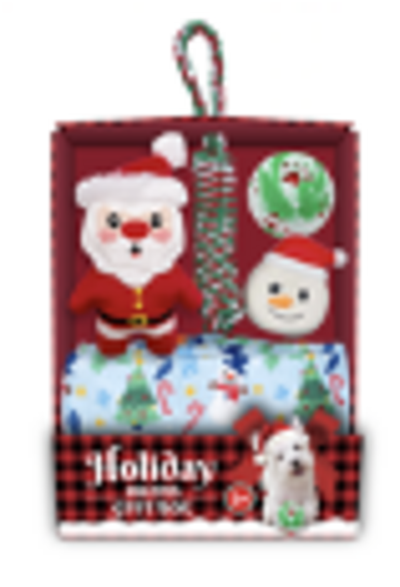 FOFOS Pack de Presentes de Natal para Cães – Pai Natal (5 peças)