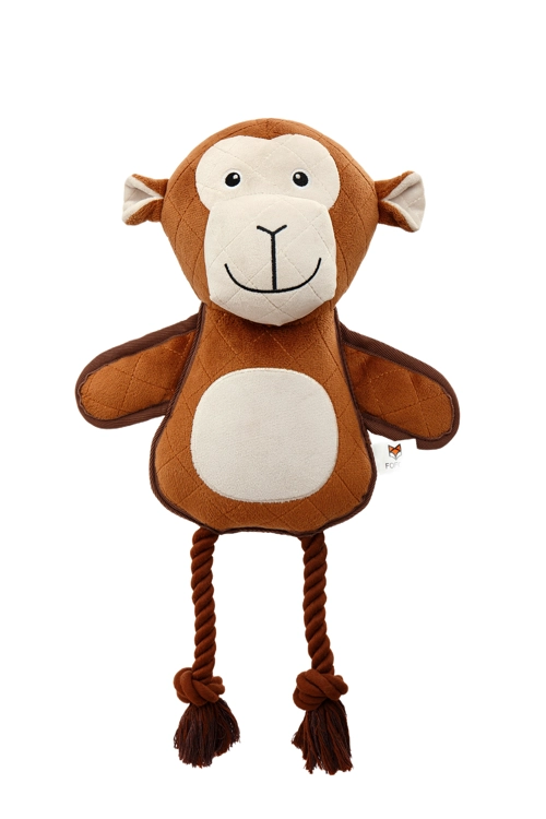 FOFOS | Peluche Resistente para Roer em Forma de Macaco - para Cão