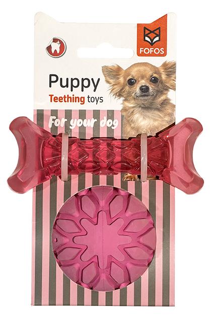 Osso e Bola cor-de-rosa FOFOS