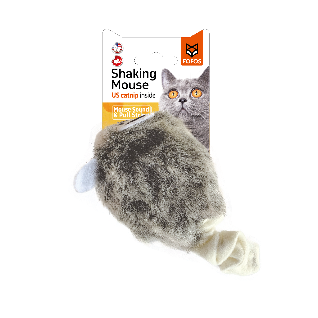 Rato Corda de Puxar Cinzento FOFOS