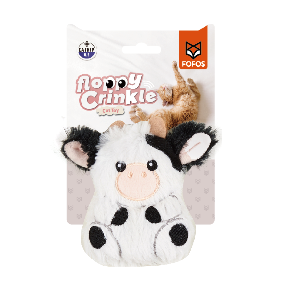 Vaca Peluche Brinquedo p/ Gato FOFOS