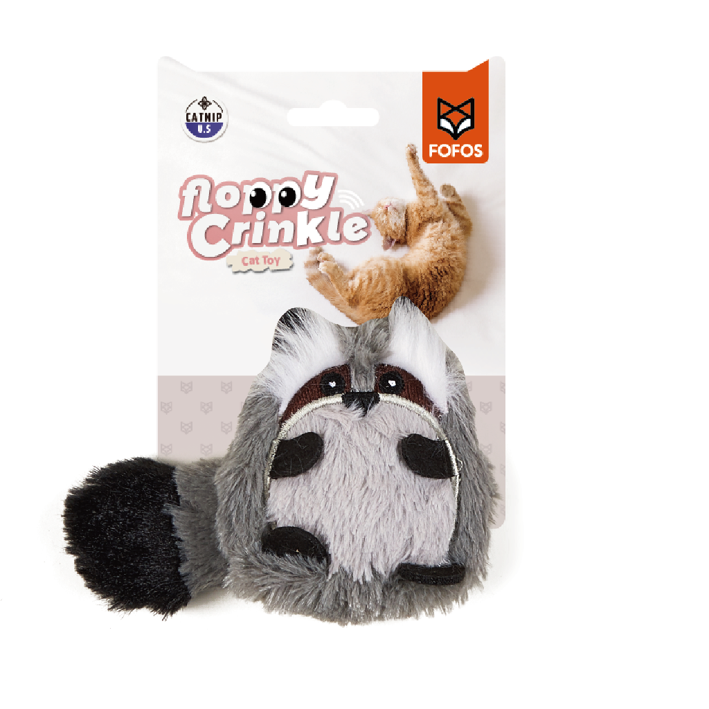 Guaxinim Brinquedo Peluche p/ Gato FOFOS