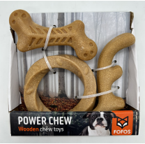 3 Peças Fibra Madeira S/M | FOFOS