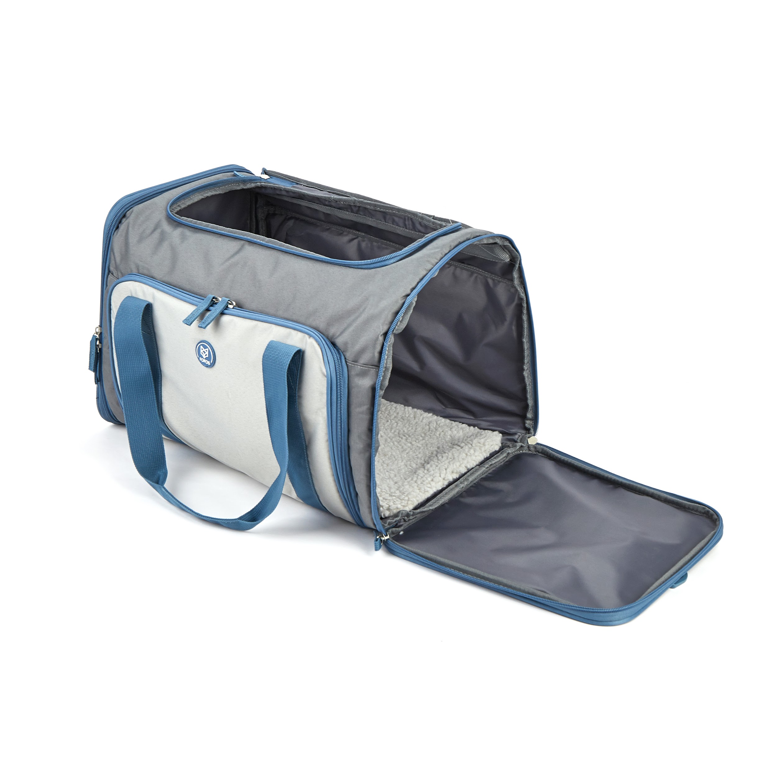 Transportador expandible plegable gris/azul FOFOS