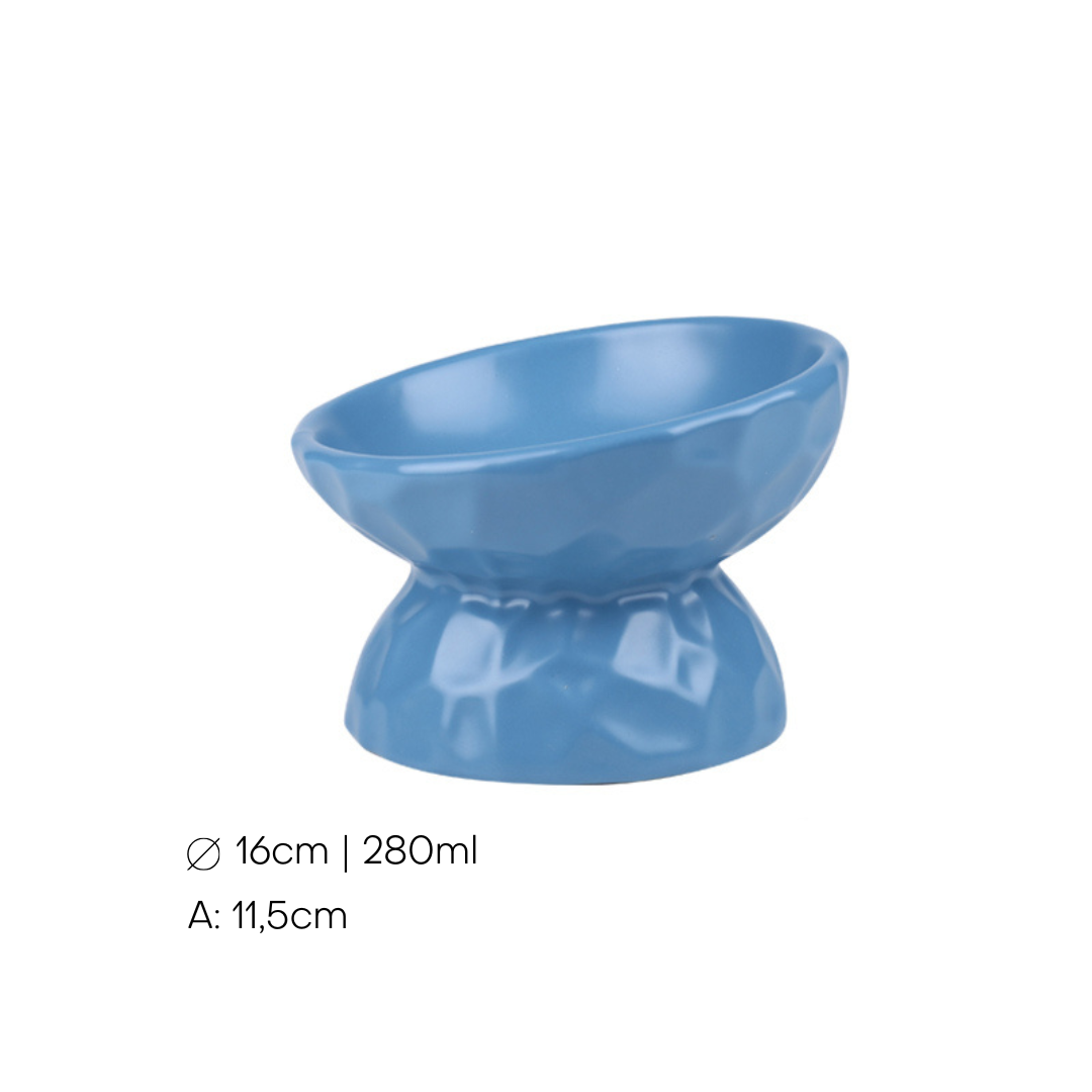 Taça Cerâmica Inclinada c/ efeito 280ml Azul