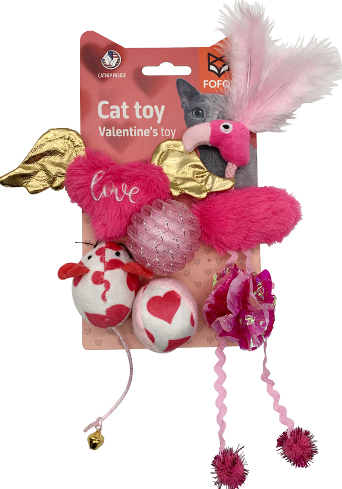 Flamingo São Valentim 6Pçs |FOFOS