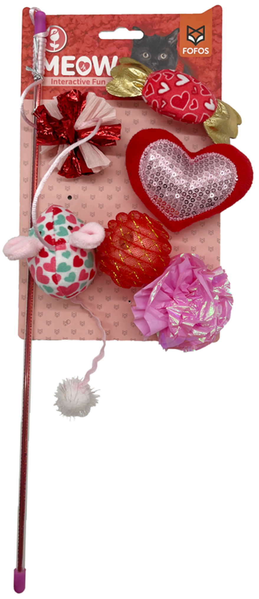 Varinha Dia dos Namorados Coração Lantejoulas| FOFOS