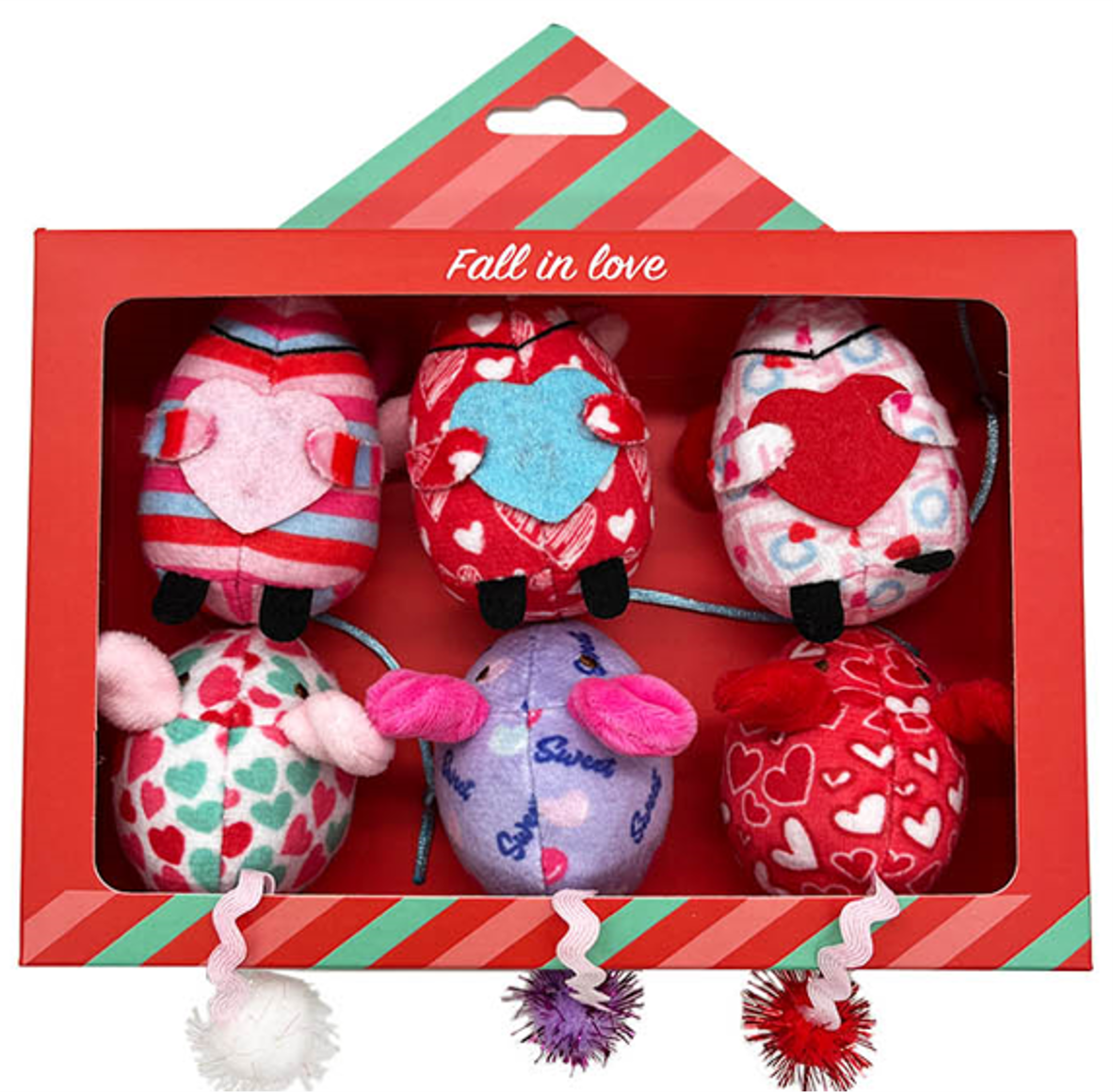 Caja de 6 ratoncitos de San Valentín | FOFOS