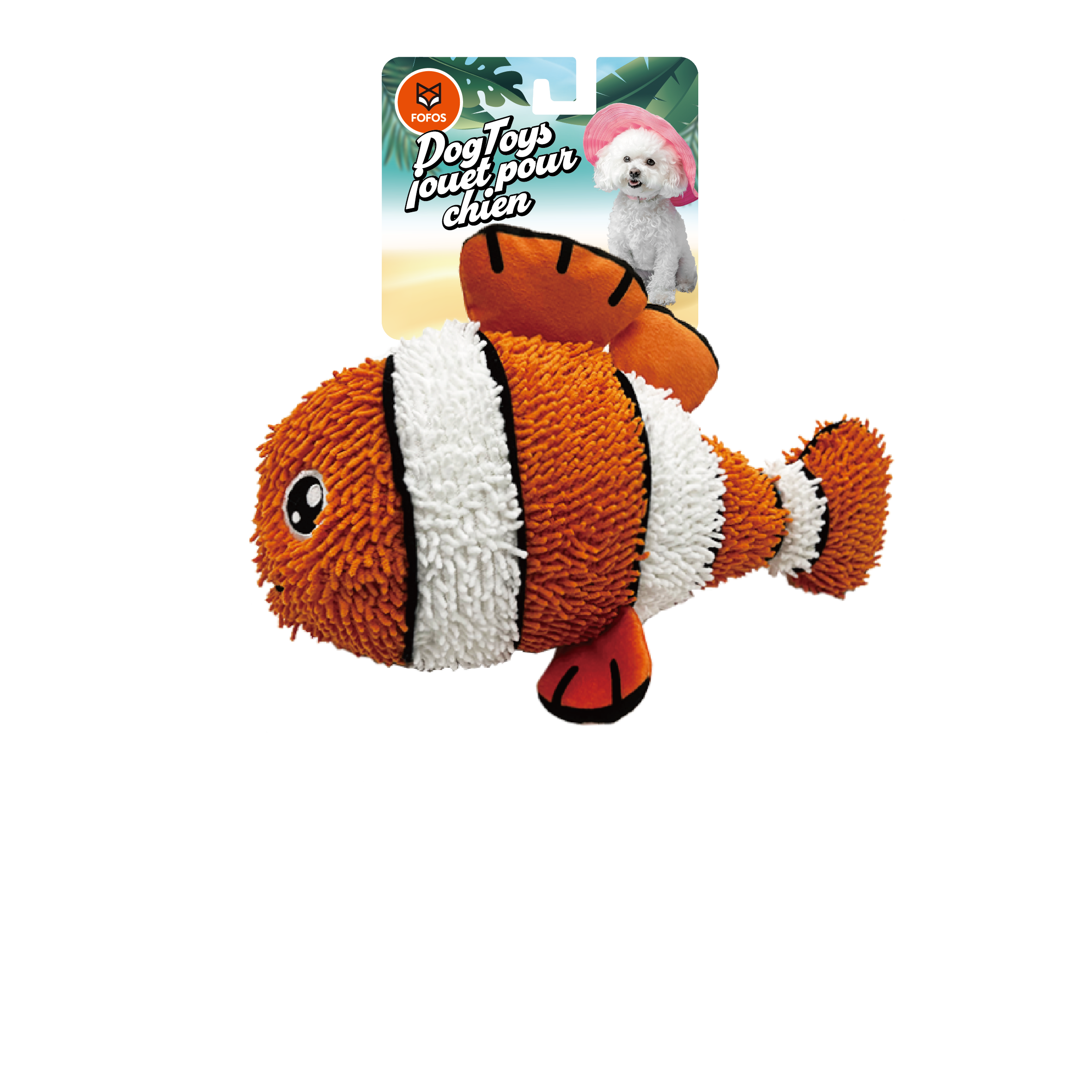 Peixe Nemo Resistente FOFOS Brinquedo para Cão Mordedor