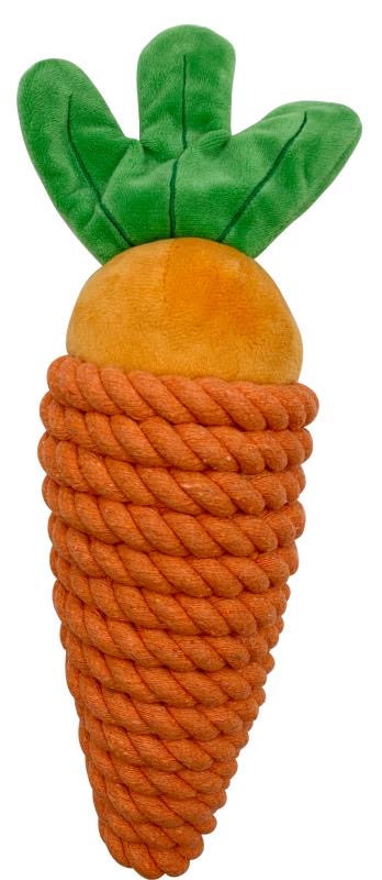 Brinquedo Cenoura com Corda para Cães