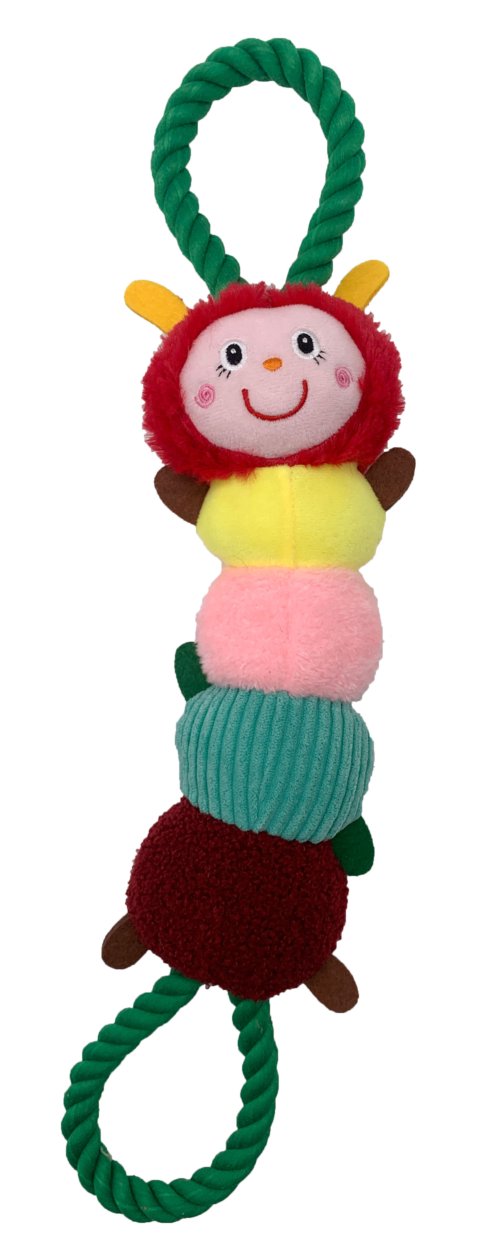 Oruga de colores para perros - Colores vivos y texturas diversas