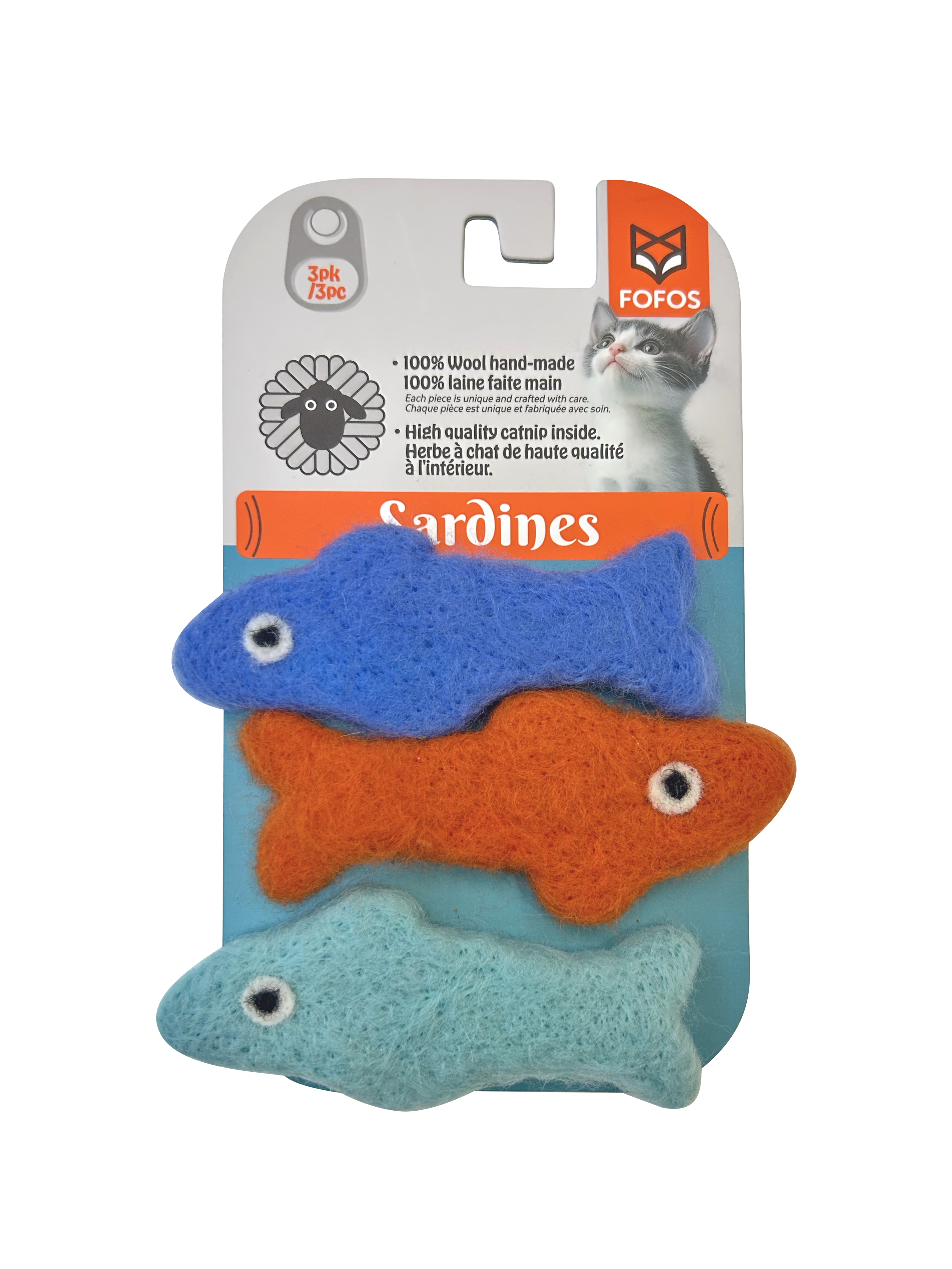 FOFOS Sardinha de Lã Pack de 3