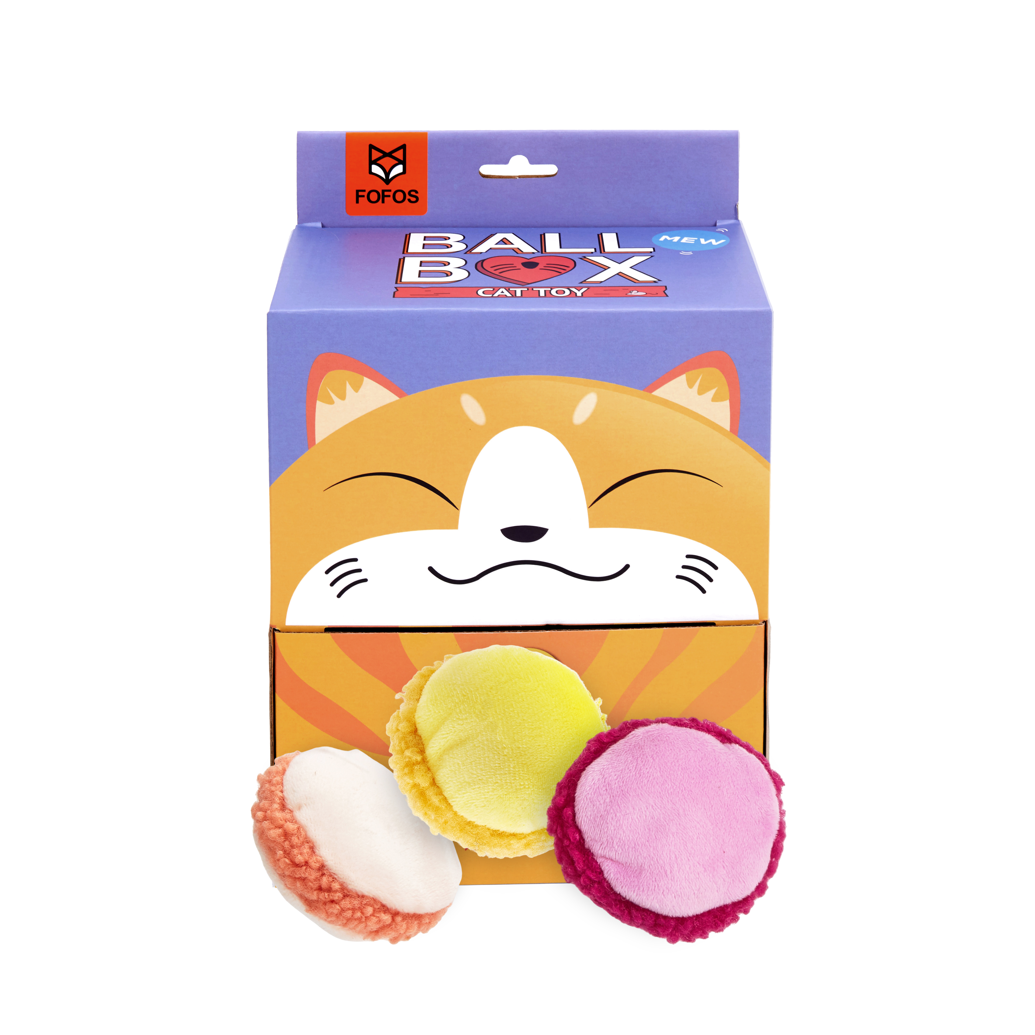 FOFOS Brinquedos Sortidos em Forma de Macaron (caixa completa 24 unid.)