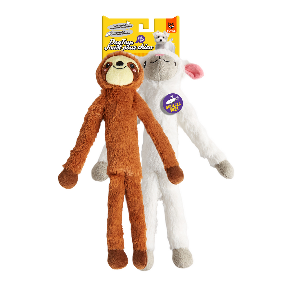 Juguetes de peluche para perros Oveja y perezoso