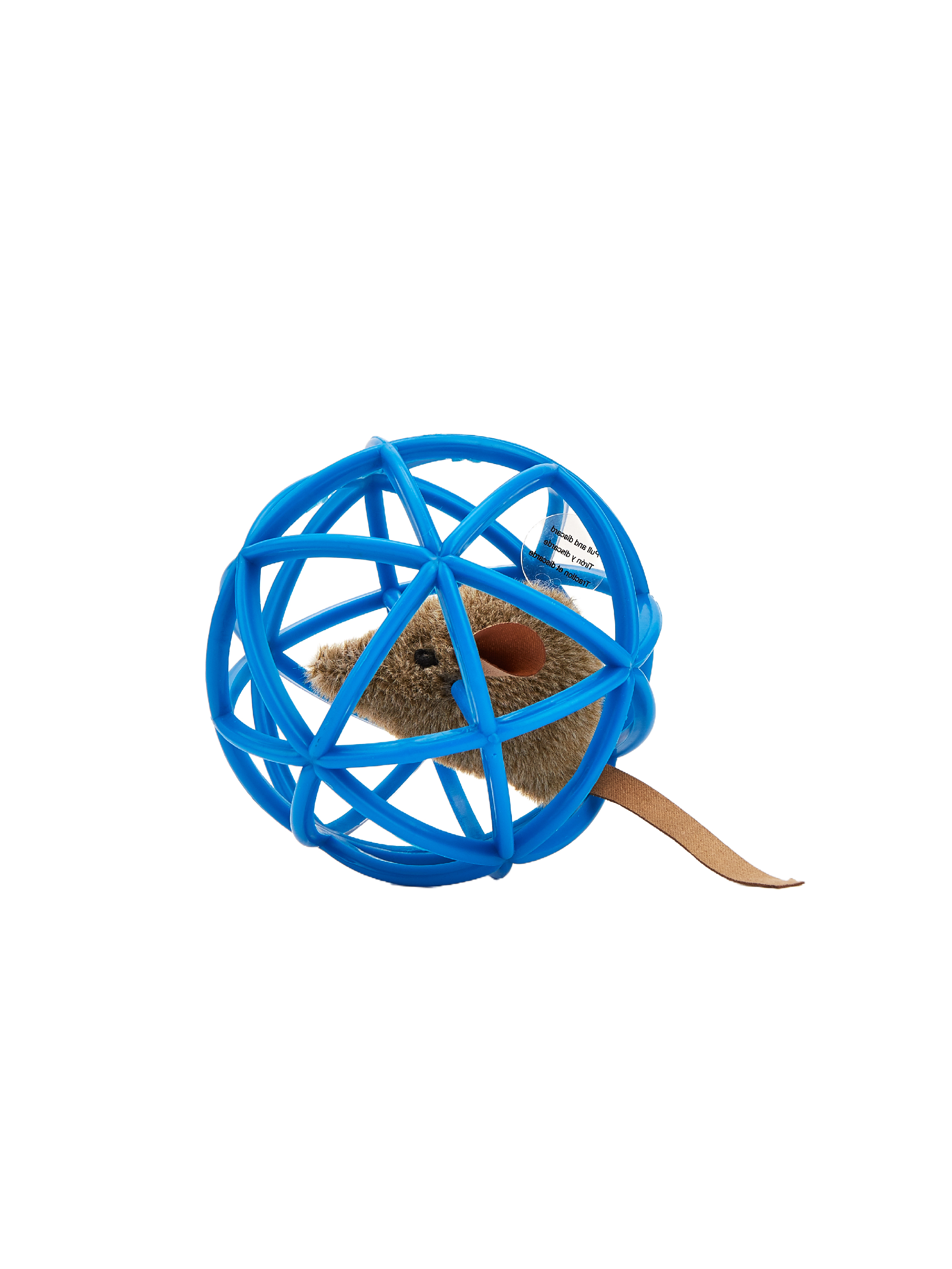 FOFOS Brinquedo para Gato Rato Dentro da Bola (AZUL OU VERMELHA)